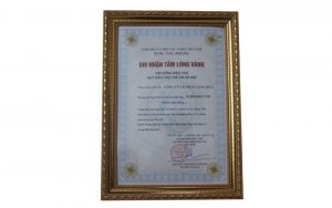 phó chủ tịch tp Hà Nội trao tặng bằng khen tặng công ty cổ phần Làng Rùa